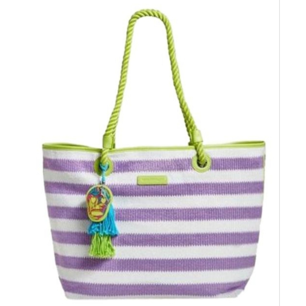 Vera Bradley Striped Tote Lilac Stripe 15953-640
